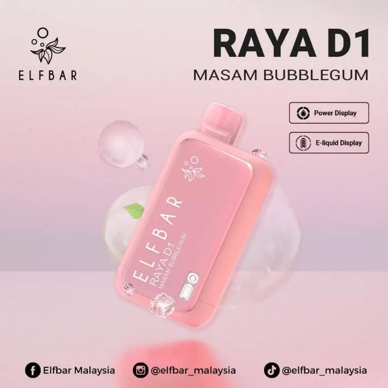 SGVape-ELFBAR-RAYA-D1-13K-MASAM-BUBBLEGUM-SG-Vape-Hub