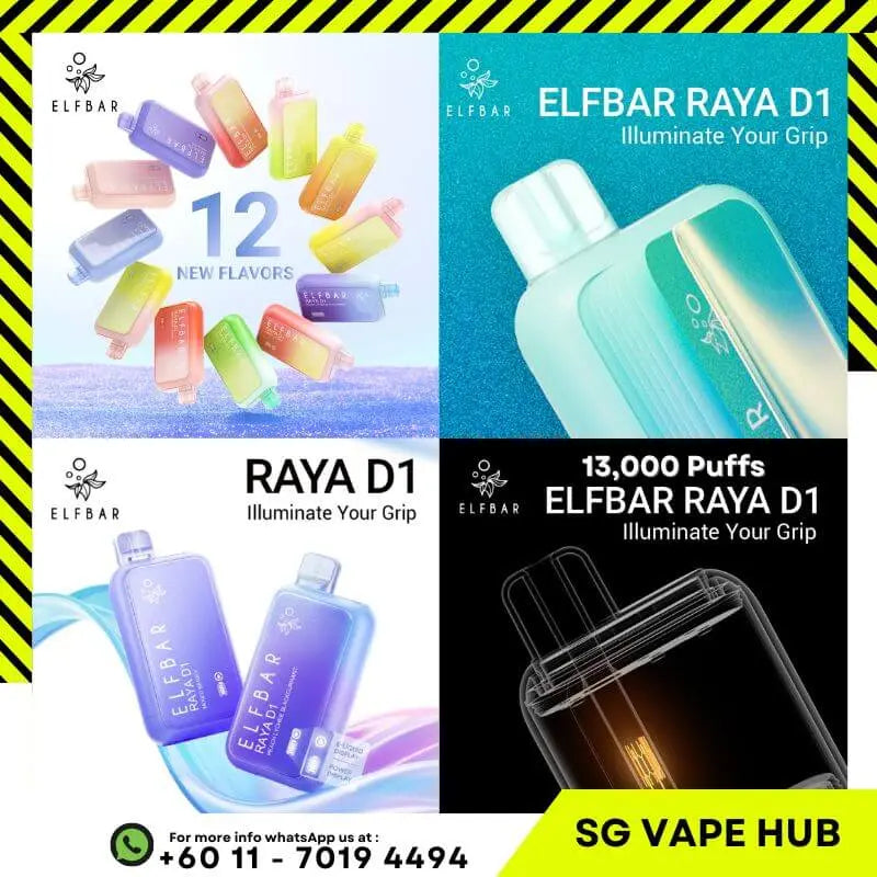 SGVape-ELFBAR-RAYA-D1-13K-PUFFS-SG-Vape-Hub