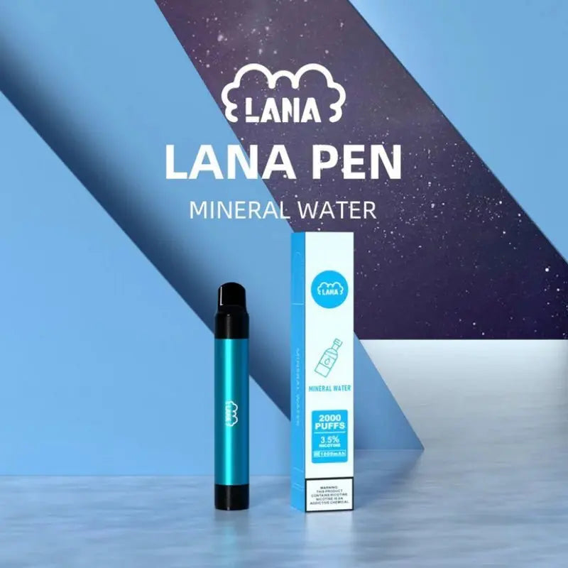 SGVape-Lana-Pen-2000-Puffs-Mineral-Water-flavor-in-the-background-that-has-a-combination-of-Viking-Smoky-and-white-colors-LANA